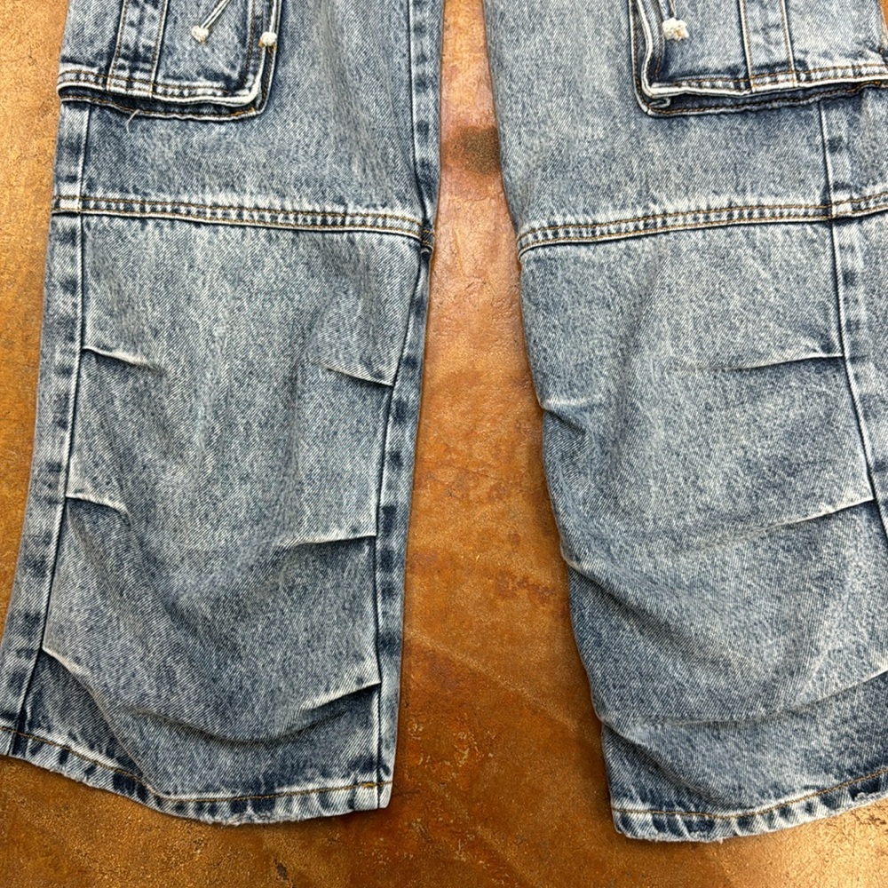 Retrofete Blue Straight Leg Jeans - Picture 4 of 7